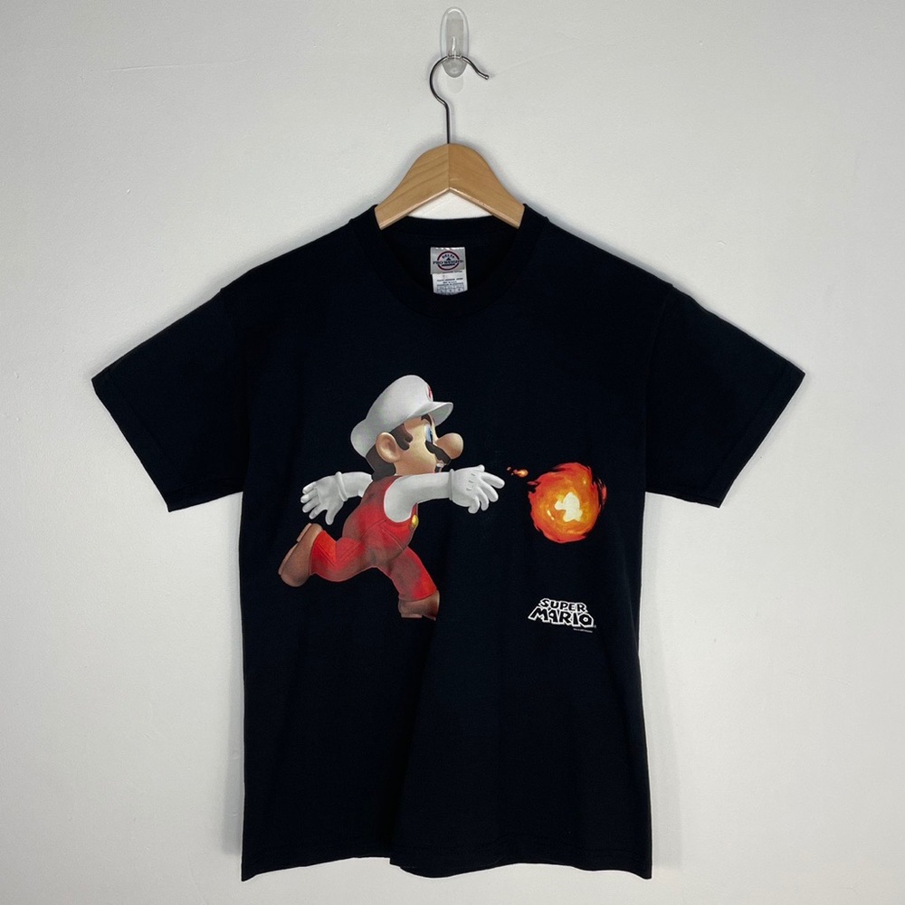 Nintendo Super Mario Vintage Black Youth Large